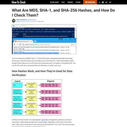 What Are MD5, SHA-1, and SHA-256 Hashes, and How Do I Check Them?