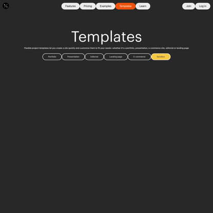 Readymag templates