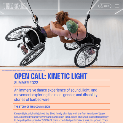 Open Call: Kinetic Light - The Shed