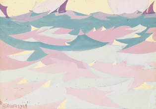 Giacomo Balla - Linee-forza di mare (Sea lines-force) (1919)