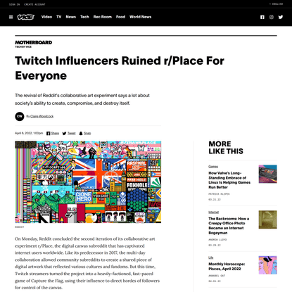 Twitch Influencers Ruined r/Place For Everyone