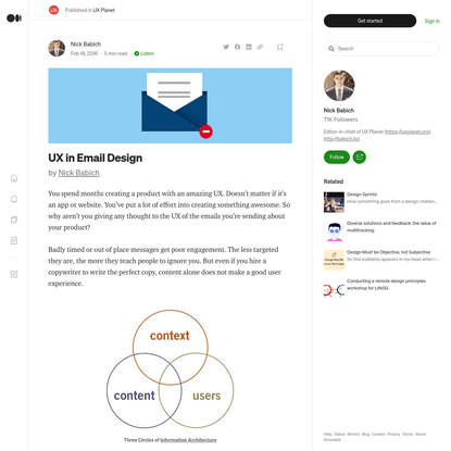 UX in Email Design