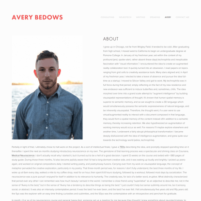 About — Avery Bedows
