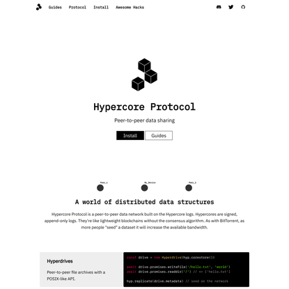 Hypercore Protocol