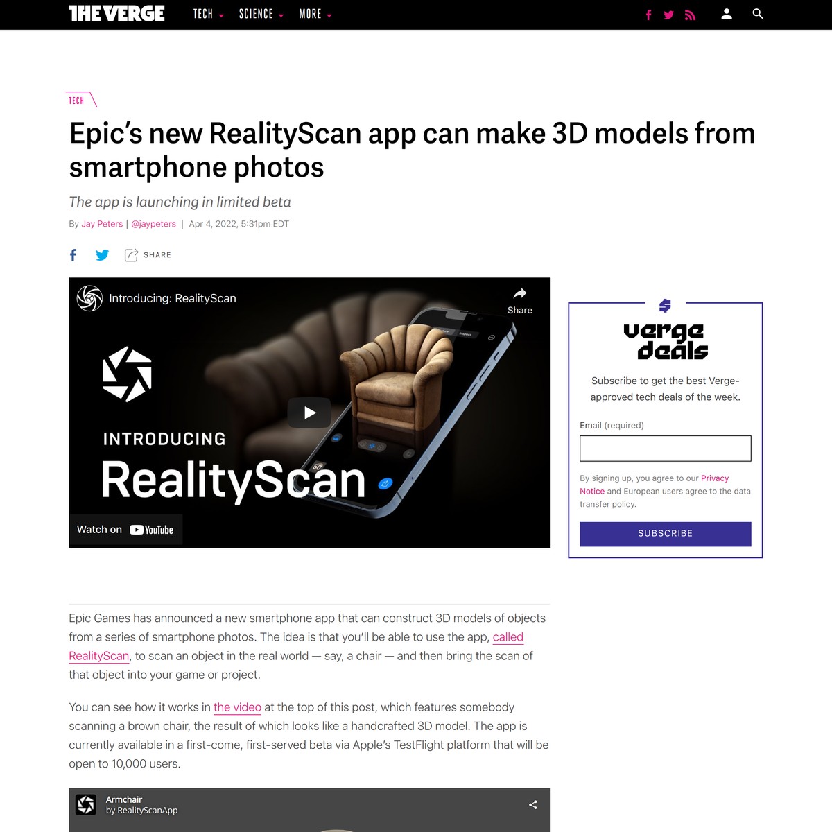 Epic’s New RealityScan App Can Make 3D Models From Smartphone Photos ...