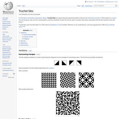 Truchet tiles - Wikipedia