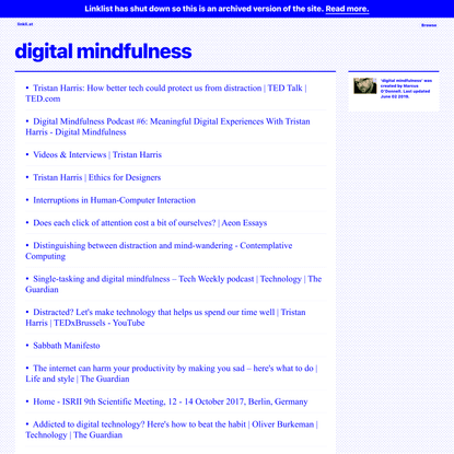 digital mindfulness · linkli.st
