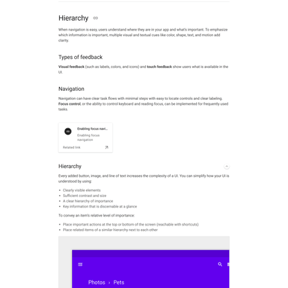 Accessibility - Material Design