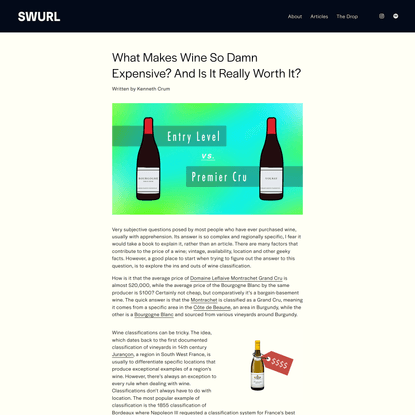 What Makes Wine So Damn Expensive? And Is It Really Worth It? — SWURL
