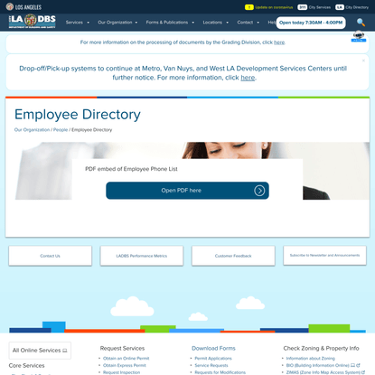 Employee Directory | LADBS