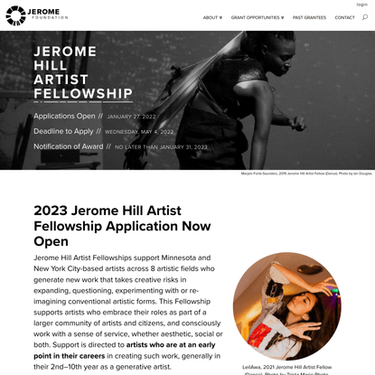 Jerome Hill Artist Fellowship