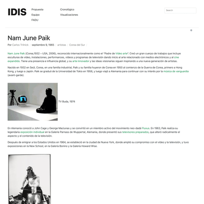 Nam June Paik | IDIS