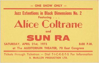 Alice Coltrane, Sun Ra 1973