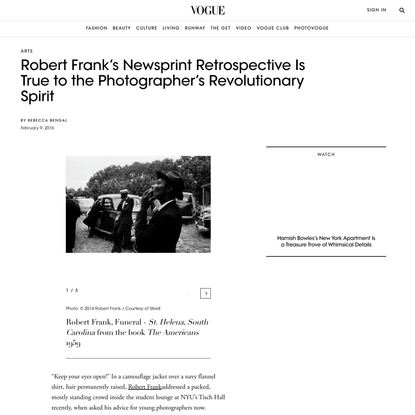Robert Frank’s Newsprint Retrospective Is True to the Photographer’s Revolutionary Spirit