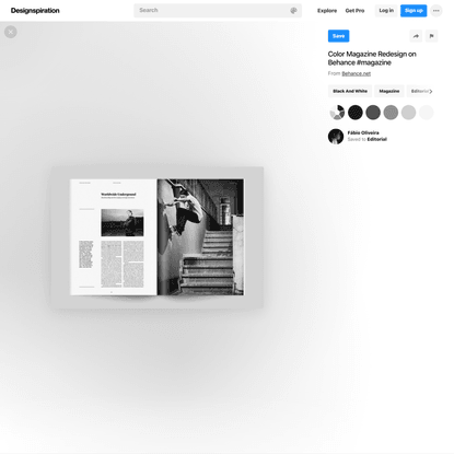 Creative black and white, magazine, editorial, editorial layout, and magazine layout image ideas &amp;amp; inspiration on Design...