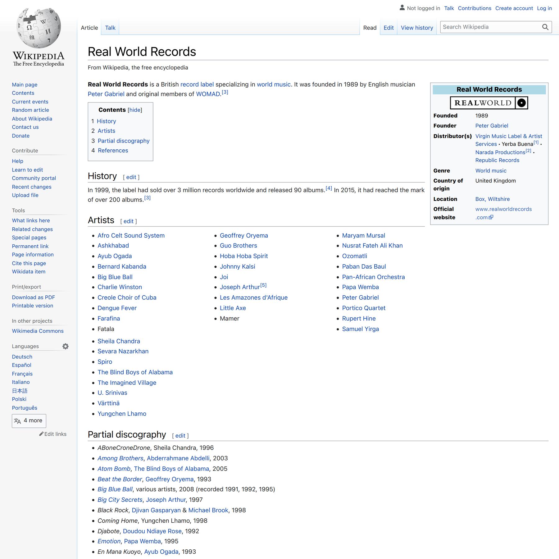 Real World Records - Wikipedia