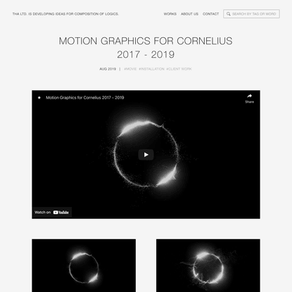 Motion Graphics for Cornelius 2017 – 2019