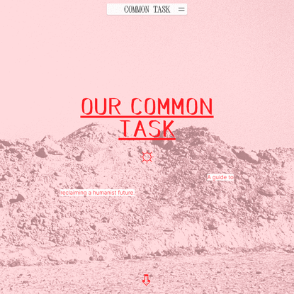 Our Common Task — COMMON TASK