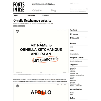 Ornella Ketchangue website