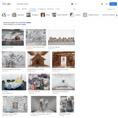 urs fischer owrks - Google Search