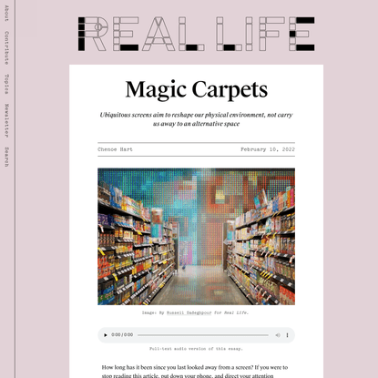 Magic Carpets — Real Life