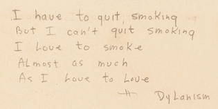 Bob Dylan(College Era), Poem 