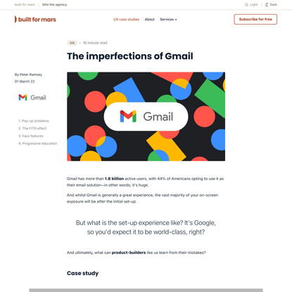 A UX case study on Gmail ✌️
