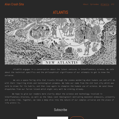 ATLANTIS — Alien Crash Site