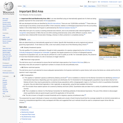 Important Bird Area - Wikipedia