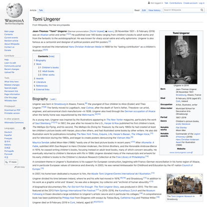 Tomi Ungerer - Wikipedia