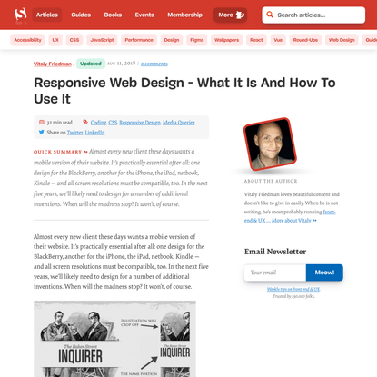 Responsive Web Design - What It Is And How To Use It — Smashing Magazine