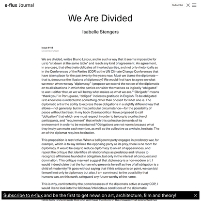 We Are Divided - Journal #114 December 2020 - e-flux