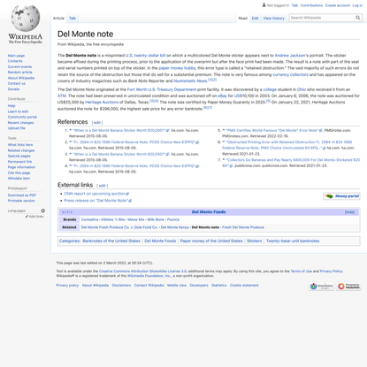 Del Monte note - Wikipedia