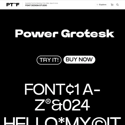 Power Grotesk - Power Type™ Foundry