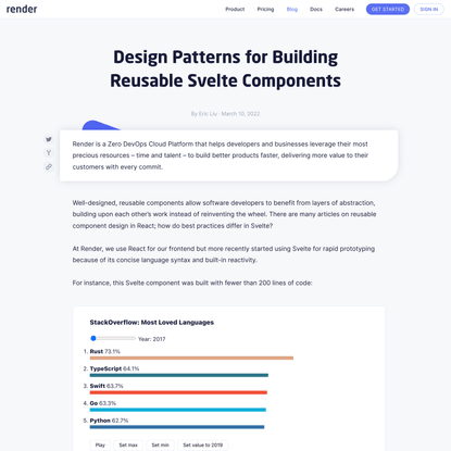 Design Patterns for Building Reusable Svelte Components | Render