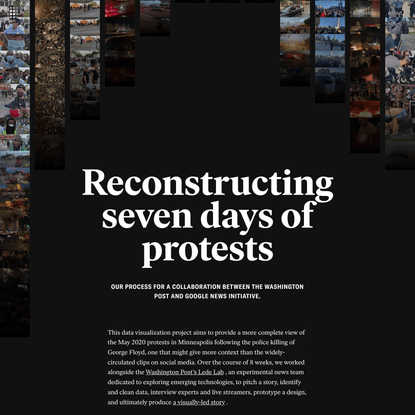 Polygraph: Reconstructing seven days of protests
