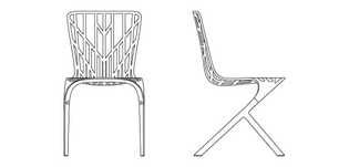 Washington Skeleton Aluminum Chair, David Adjaye
