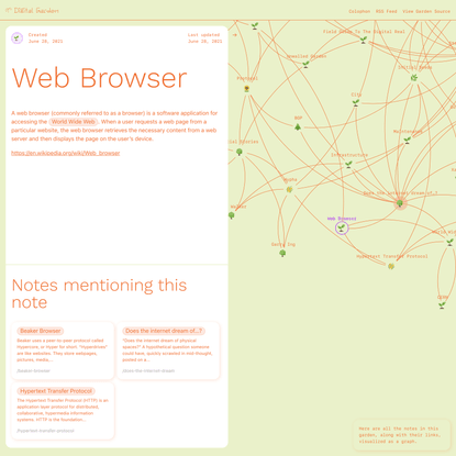 Web Browser 🌱 Digital Garden