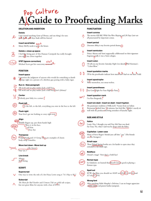 A Pop Culture Guide to Proofreading Marks