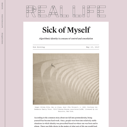 Sick of Myself - Real Life