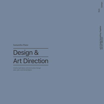 Design &amp; Creative Direction