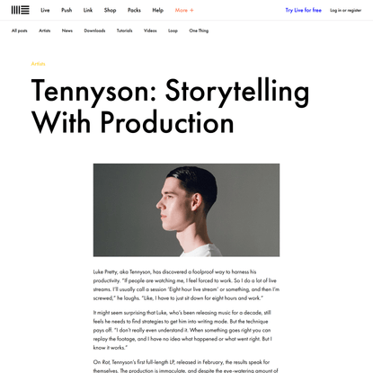 Tennyson: Storytelling With Production