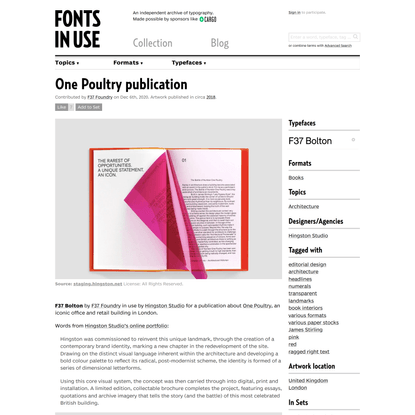 One Poultry publication