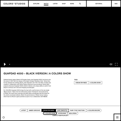 Guapdad 4000 – Black Iverson | A COLORS SHOW