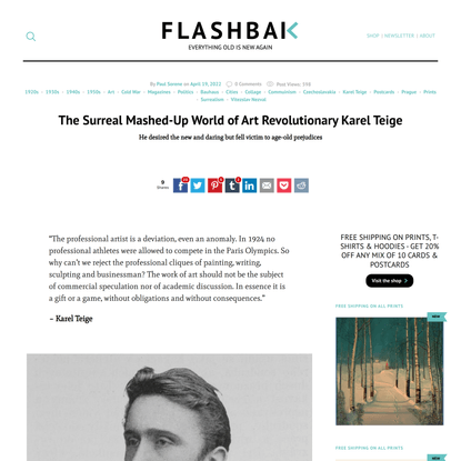 The Surreal Mashed-Up World of Art Revolutionary Karel Teige - Flashbak