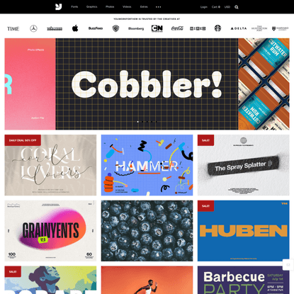 Download Creative Fonts, WebFonts &amp; Stock Art - YouWorkForThem