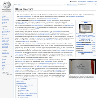Biblical apocrypha - Wikipedia