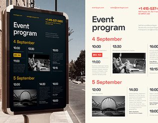 Event Schedule Poster Template