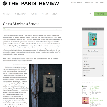 Chris Marker’s Studio