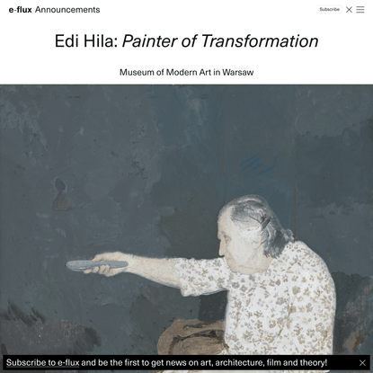 Edi Hila: Painter of Transformation - Announcements - e-flux